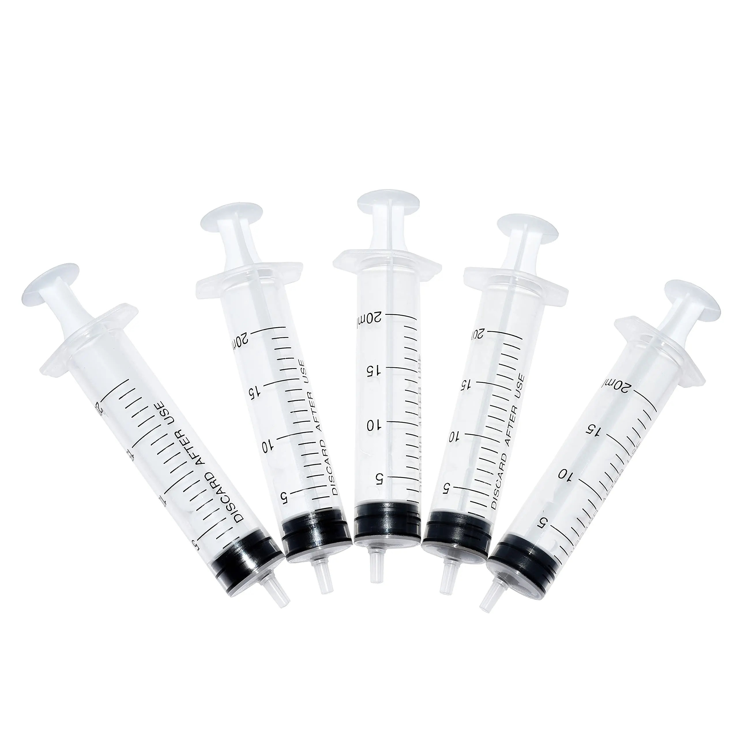 Health Wellness Items - 20ml Straight Mouth Plastic Syringe No