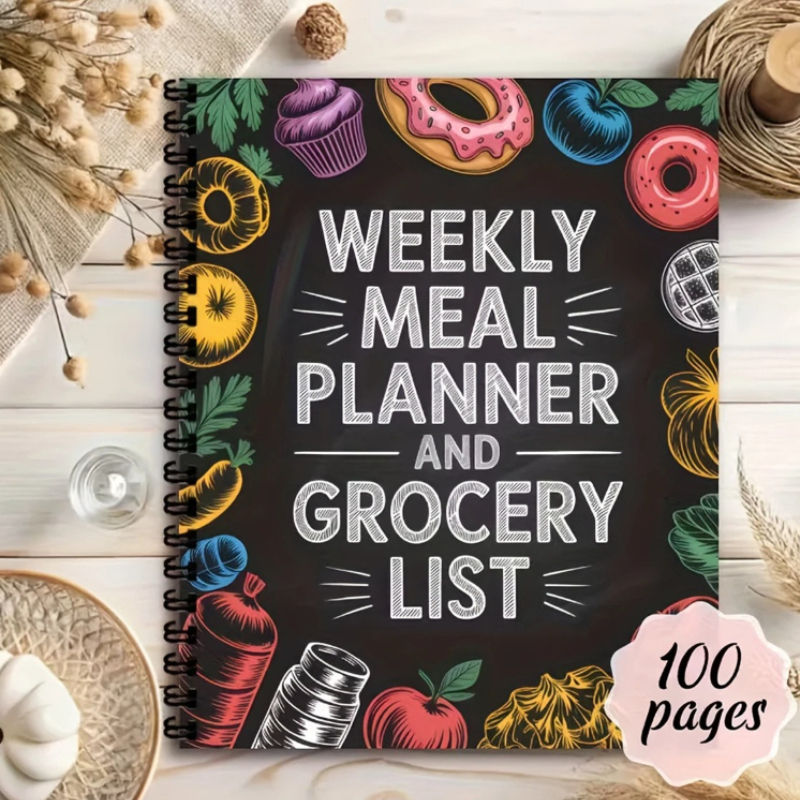 Health Wellness Items - Weekly Meal Planner and Grocery List