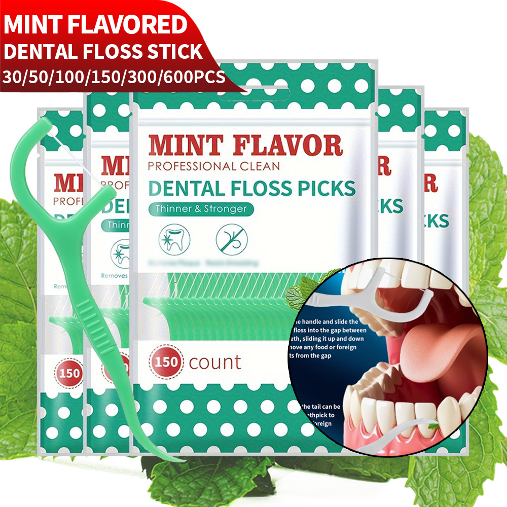 Health Wellness Items - Smooth Mint Floss Stick - Cleaning