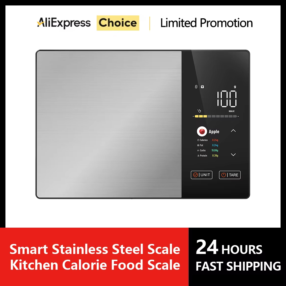 Health Wellness Items - Smart Kitchen Scale Stainless Steel Food