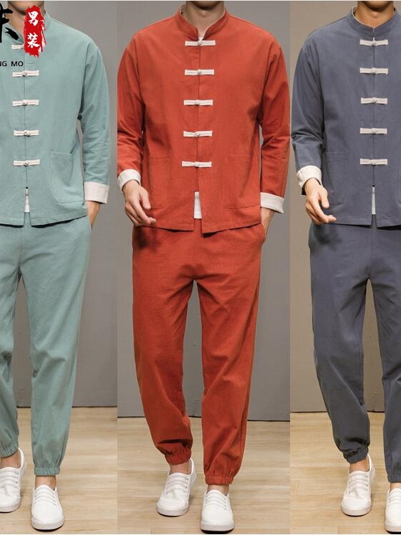 Health & Wellness Là Gì - Chinese Style Cotton Linen Tang Suit