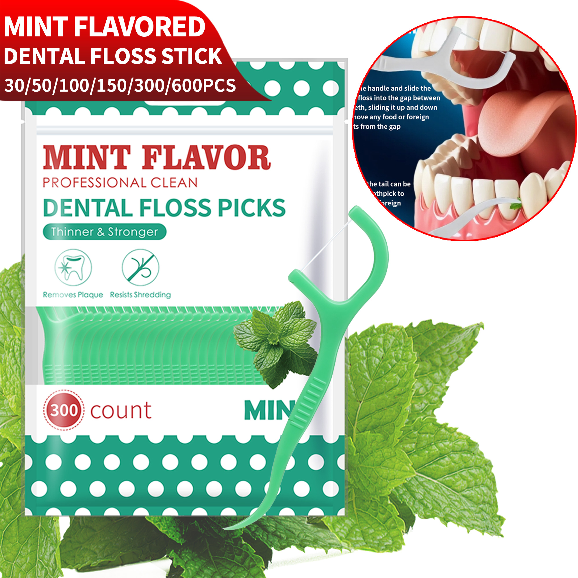 Smooth Mint Floss Stick - Clea - Health Wellness Items recension och pris