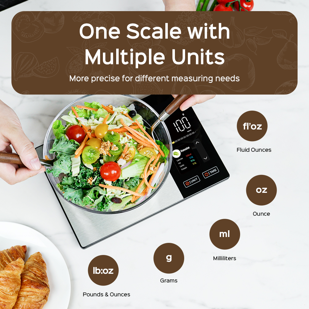 Smart Kitchen Scale Stainless  - Health Wellness Items recension och pris