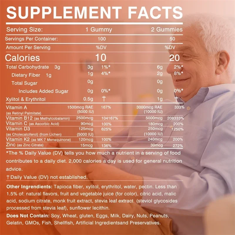Vitamin D3 K2 + Vitamin B12 Gu - Health Wellness Items recension och pris