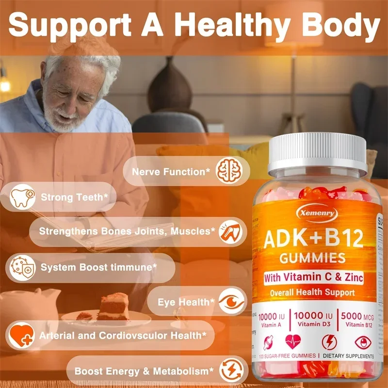 Vitamin D3 K2 + Vitamin B12 Gu - Health Wellness Items recension och pris