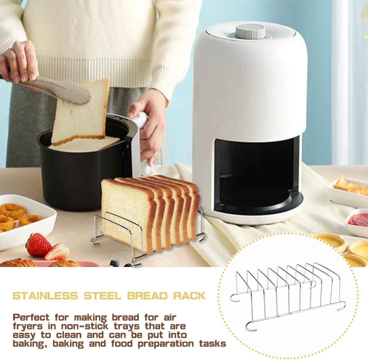 1Pcs Stainless Steel Toast Bre - Health Wellness Items recension och pris